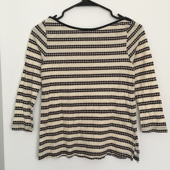 POSTMARK | Polka Dot Boatneck 3/4 Sleeve Tee Shirt - Picture 3 of 8